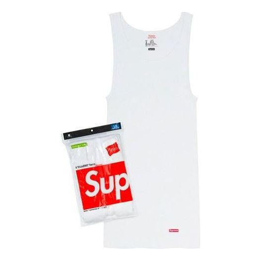 Потник Supreme 3-Pack Tagless Tank Tops by Hanes Бяло | SUP-SS20-577