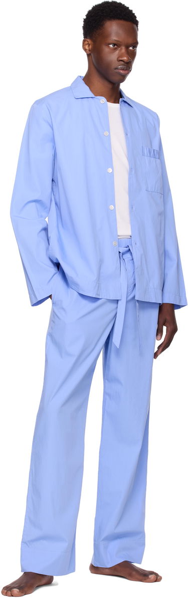Пижама TEKLA Tekla Poplin Pyjama Pants Синьо | PPL-PANTS-346, 3