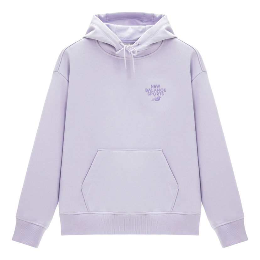 Суитчър New Balance Logo Sportswear Hoodie Лилаво | 5CD12132-DV