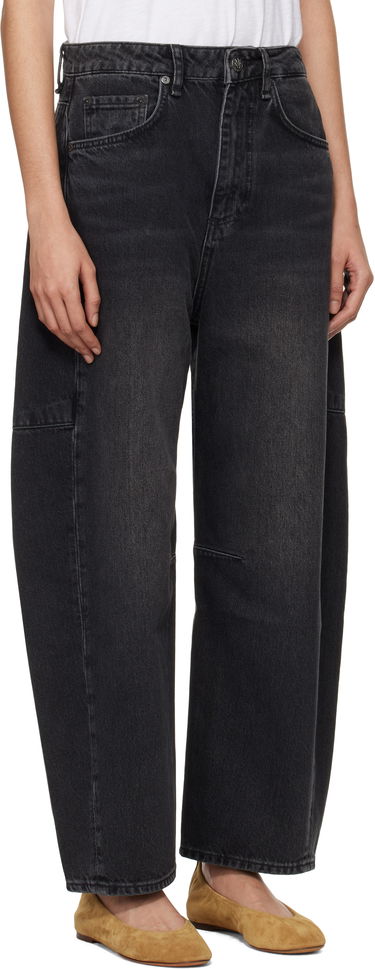Дънки rag & bone rag & bone 'The Charlie' High-Rise Barrel Jeans Черно | WDD24F2994ACBS, 1