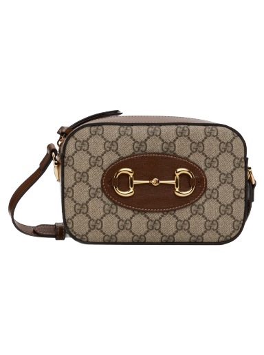 Чанта през рамо Gucci Small Horsebit 1955 Bag Кафяво | 760196 92TCG