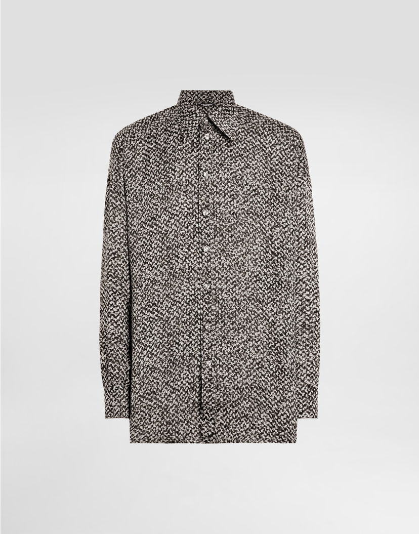 Риза Dolce & Gabbana Dolce & Gabbana Bouclé Print Chiffon Shirt Многоцветен | G5NT3TIS1ZMHH5QR