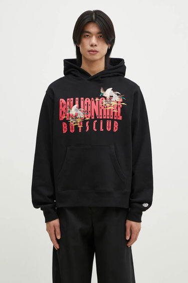 Суитчър BILLIONAIRE BOYS CLUB Billionaire Boys Club Duck Embroidered Straight Logo Popover Hoodie Черно | B24450, 0