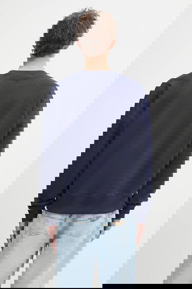 Суитчър Filling Pieces Filling Pieces Embroidered Knot Sweatshirt Тъмно синьо | 422530500143, 2