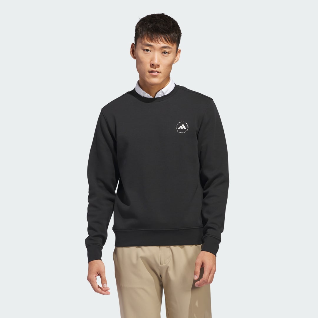 Суитчър adidas Performance Crewneck Sweatshirt Черно | IU4523, 1