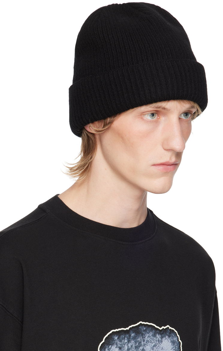 Шапка We11done Knit Beanie Черно | WD-KH2-24-644-U-BK, 1