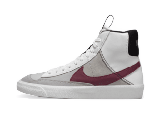 Кецове и обувки Nike Blazer Mid '77 SE GS "White Rush Maroon" Бяло | DH8640-101