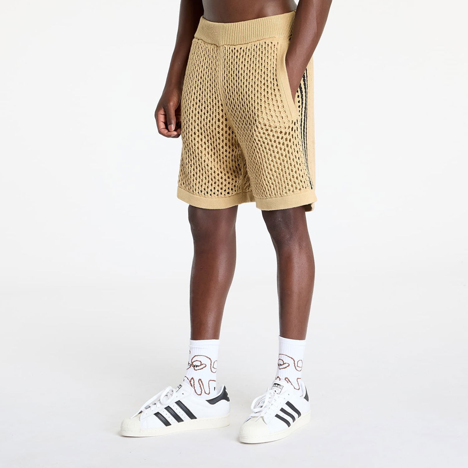 Къси панталони adidas Originals Clot x C Shorts UNISEX Beige Tone Бежово | JD7114, 0