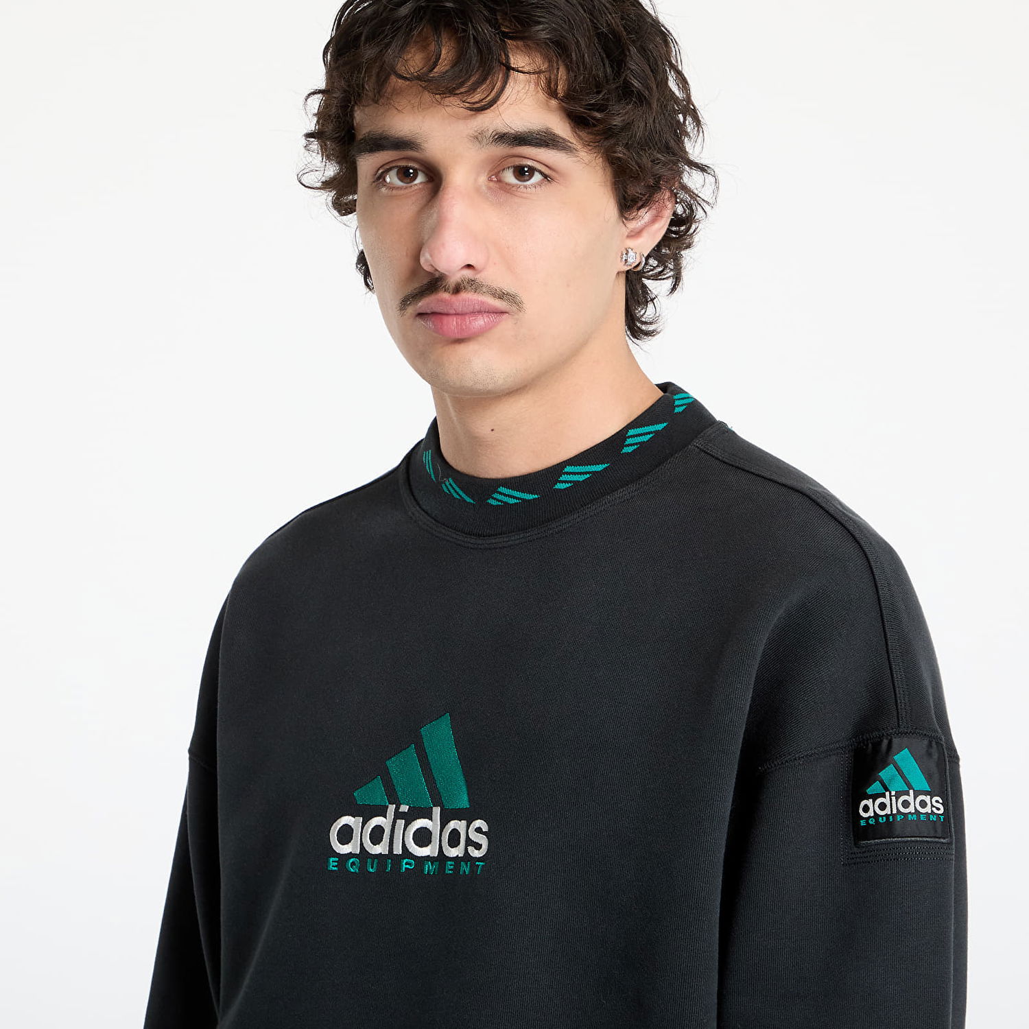 Суитчър adidas Performance EQT Wash Crewneck Sweatshirt Черно | JC8222, 1