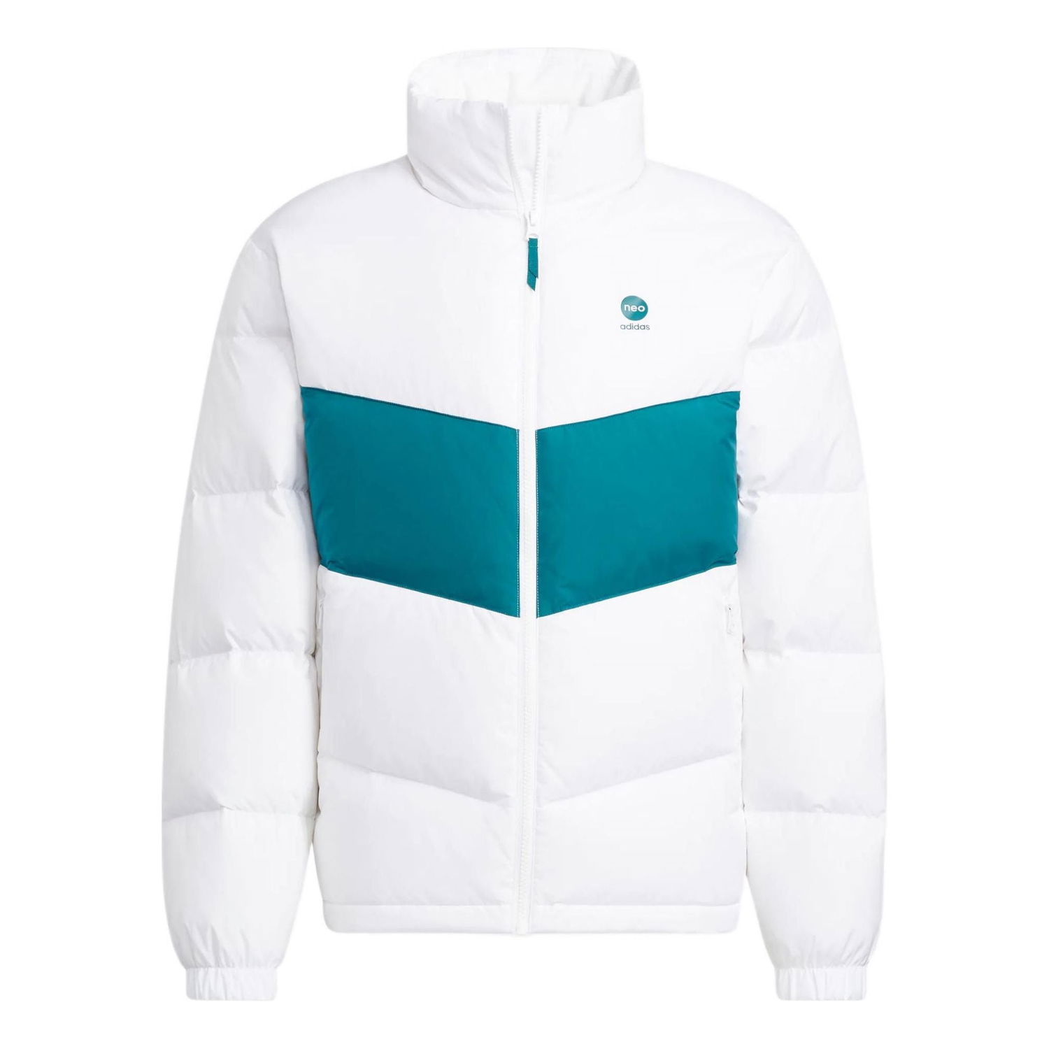 Пухо яке adidas Originals Neo Chevron Puffer Jacket Бяло | HM6174, 0