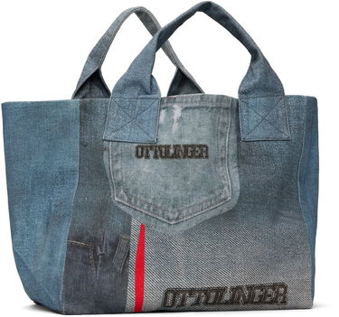 Голяма пазарска чанта Ottolinger Ottolinger Denim Maxi Tote Bag Синьо | 12890042801, 1
