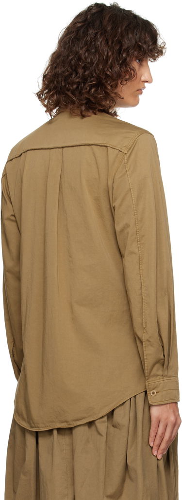 Риза LEMAIRE Lemaire Multi-Topstitch Fitted Shirt Кафяво | SH1109 LF1206, 2
