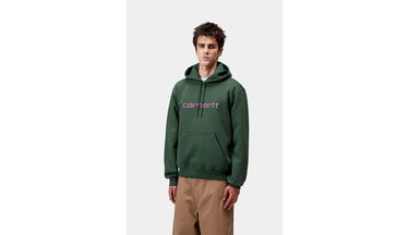 Суитчър Carhartt WIP Hooded Carhartt Sweatshirt Зелено | I030547_38E_XX, 3