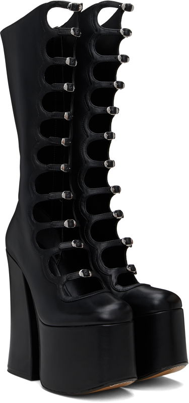 Облекло Marc Jacobs Marc Jacobs 'The Kiki' Platform Knee-High Boots Черно | 3F3FBO001F02, 3