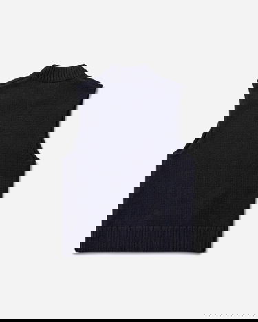 Пуловер Dries Van Noten Sleeveless Sweater Mock Neck Тъмно синьо | 252-021245-2710 509, 0