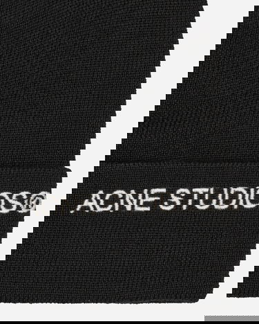 Шапка Acne Studios Embroidered Logo Beanie Черно | C40334- 900, 5