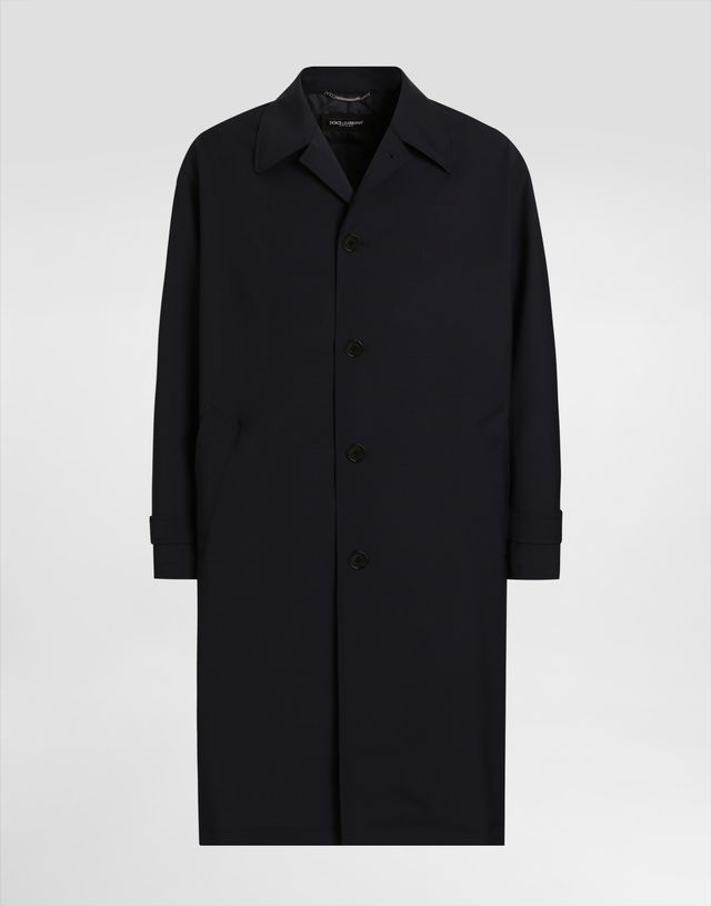 Dolce & Gabbana Single-Breasted Wool Trench Coat