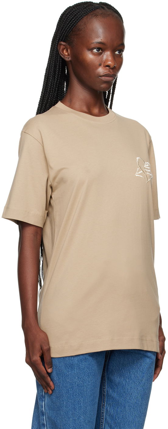 Тениска Études Wonder Graffiti Print T-Shirt Бежово | H23MM108A00762, 1