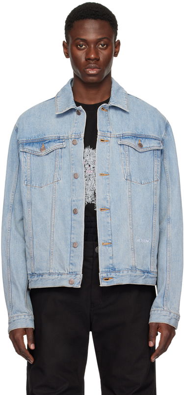 Яке We11done We11done Embroidered Denim Jacket Синьо | WD-DJ1-24-367-U-IC, 0