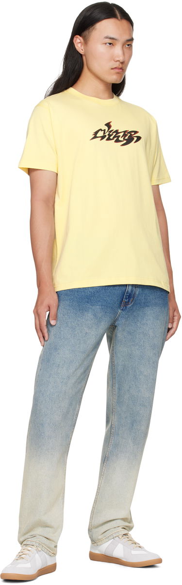 Тениска Dime Dime Disco T-Shirt Жълто | DIMEFA2559ICRE, 3