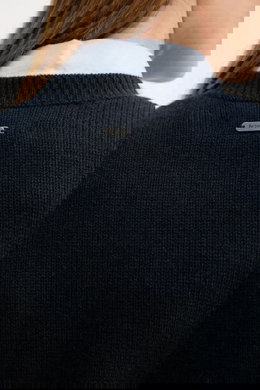 Пуловер Barbour Barbour Crew Neck Sweater Тъмно синьо | LKN1666, 4