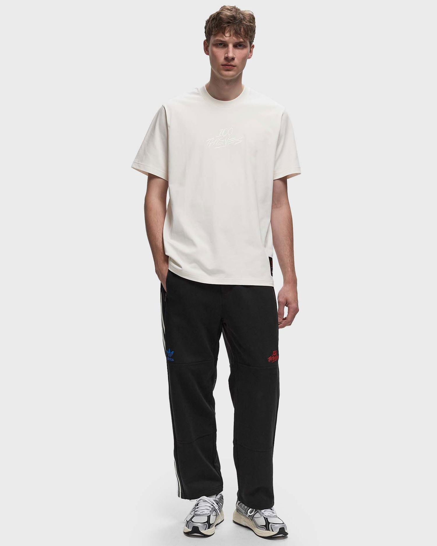 Тениска adidas Originals 100 x Thieves TEE Бяло | IW4593, 1