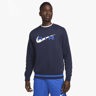 Пуловер Nike Air s kulatým výstřihem Тъмно синьо | FN7692-451, 0