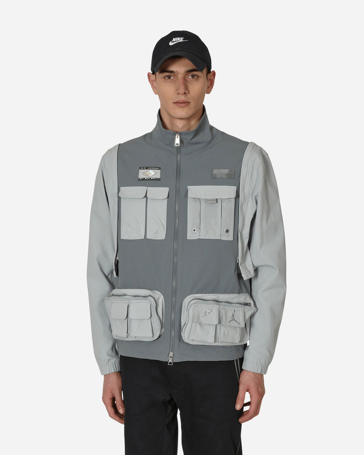 Ветровка Jordan SoleFly x Jacket Сиво | DV7515-077, 0