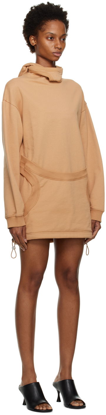 Суитчър Dion Lee Interlock Mask Hoodie Dress Черно | C3079F22, 4