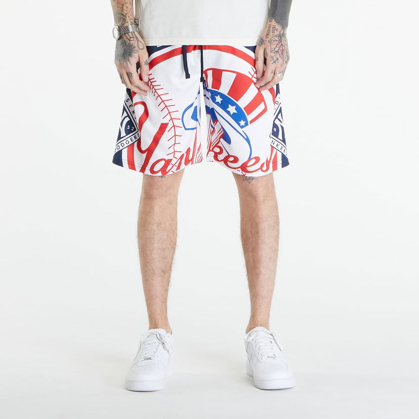 Къси панталони New Era New York Yankees Large Logo Shorts Oceanside Blue Многоцветен | 60502685