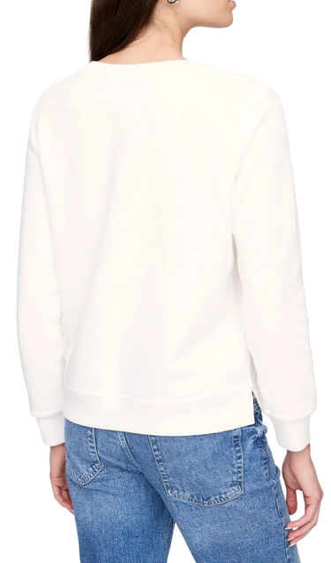 Суитчър GAP 1969 Logo Crewneck Sweatshirt Бяло | 744529-03, 1