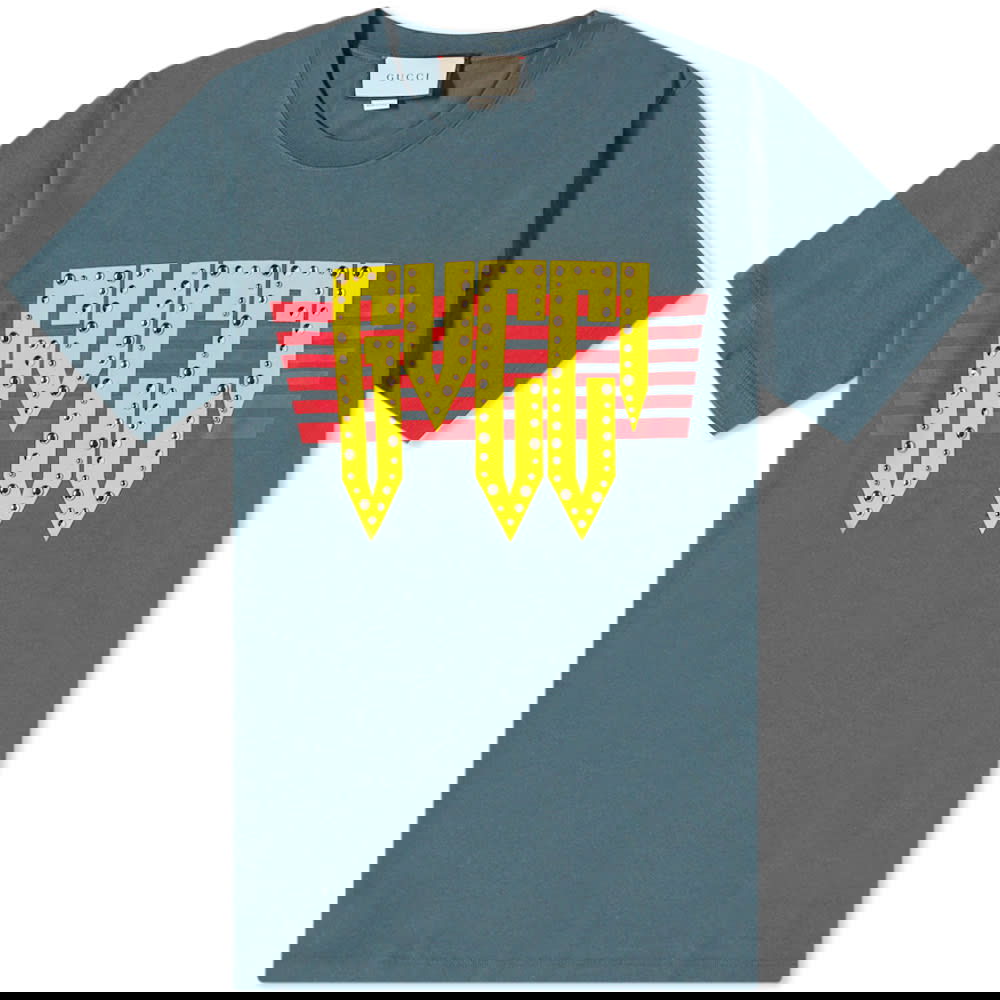 Тениска Gucci Rock Tee Зелено | 616036-XJEUD-1117, 0