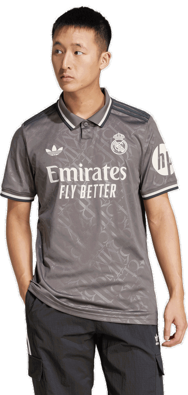 Поло тениска adidas Originals Real Madrid Originals 2024/25 Jersey Сиво | jx2119, 3