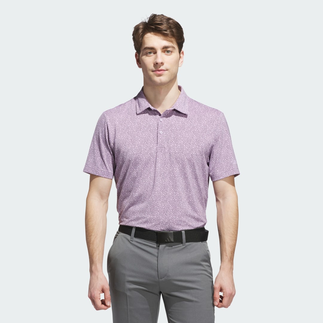 Поло тениска adidas Performance Ultimate365 Mini Bunker Golf Polo Лилаво | JY1906, 0