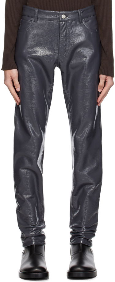Дънки Courrèges Crinkled Slim-Fit Trousers Сиво | 123CPA022VY0014, 0