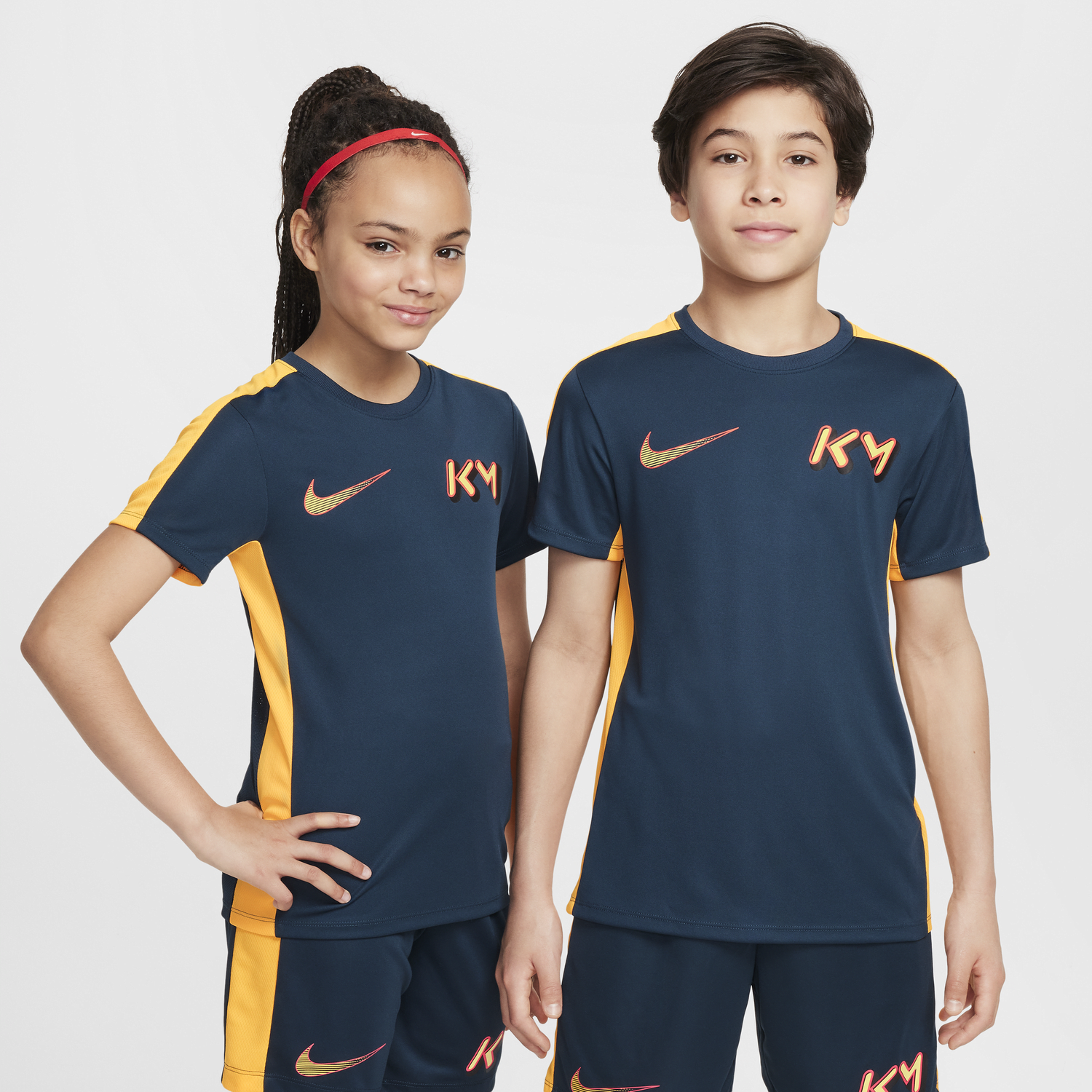 Тениска Nike Kylian Mbappé Dri-FIT Academy Kids' Soccer Jersey Тъмно синьо | FZ5319-478, 1