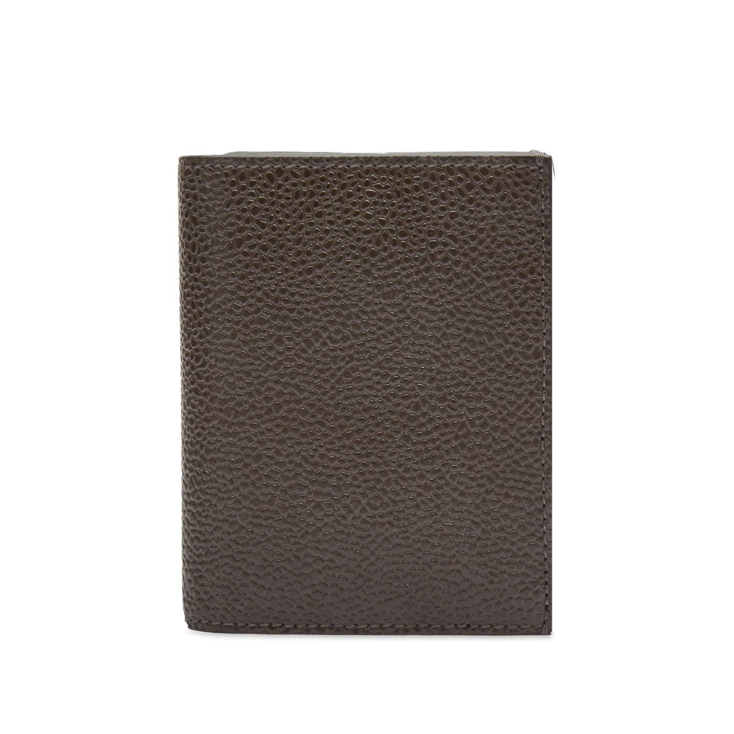 Портфейл Thom Browne Thom Browne Pebble Grain Double Card Holder Кафяво | MAW021L-00198-206, 0