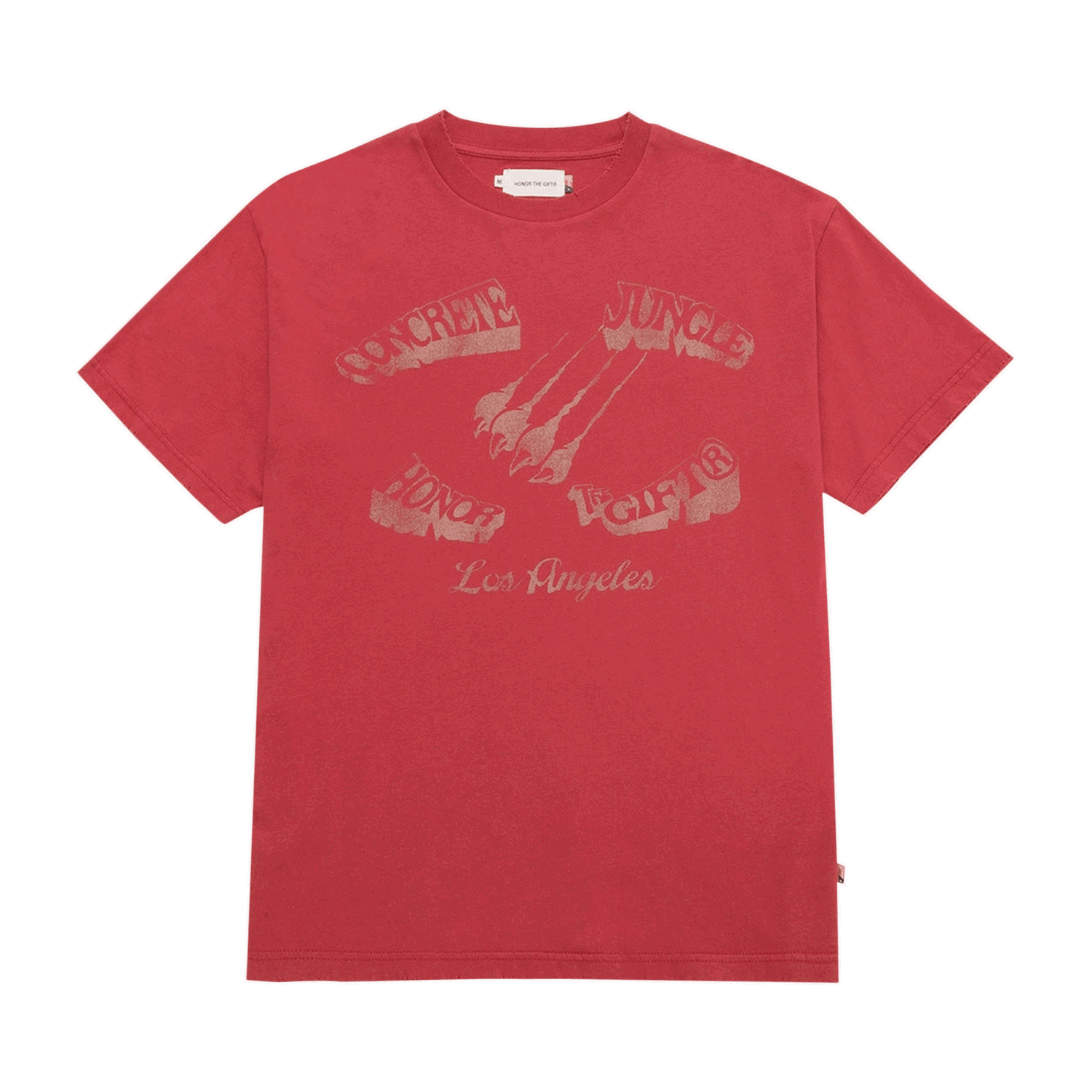 Тениска Honor The Gift Honor The Gift Concrete Jungle Graphic T-Shirt Червено | HTG220192 CRIM, 0