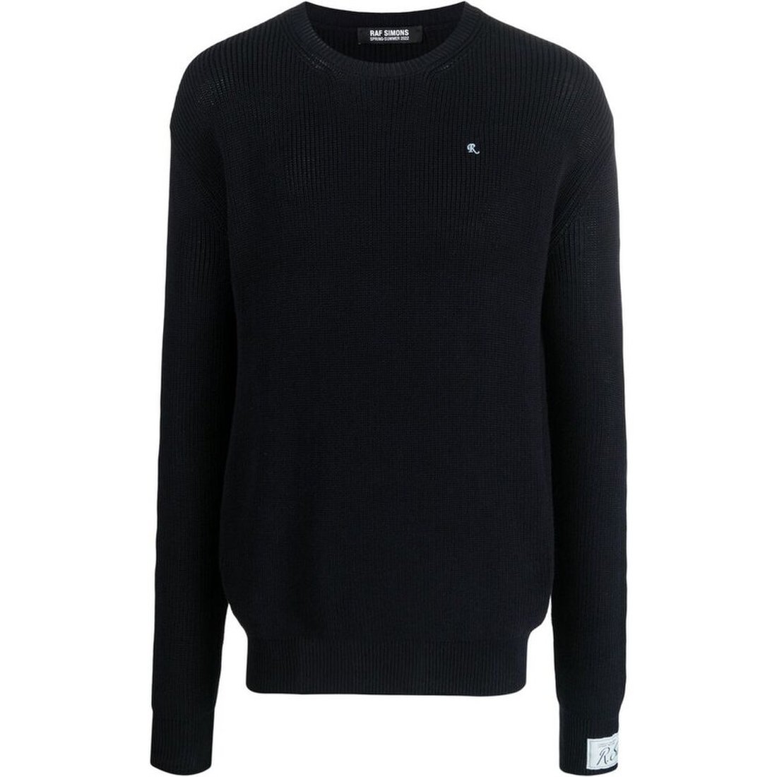 Пуловер RAF SIMONS R Logo Crew Knit Тъмно синьо | 221-M839-0043, 0