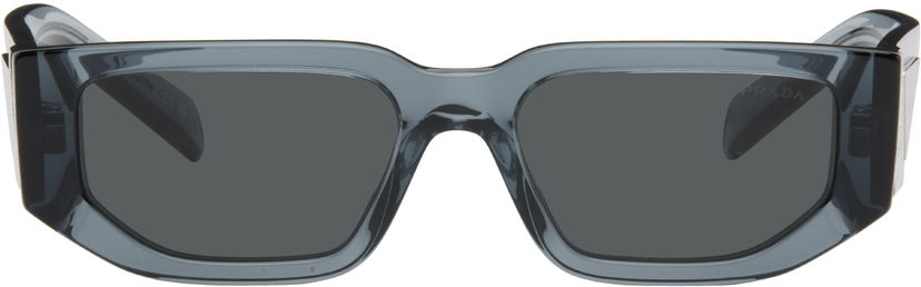 Слънчеви очила Prada Translucent Rectangular Frame Sunglasses Сиво | 0PR 09ZS 17T08Z54 8056262511428