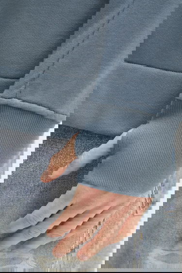 Суитчър C.P. Company Smooth Full-Zip Hoodie with Hood Drawstrings and Zip Pockets Синьо | 18CMSS028A005086W, 5