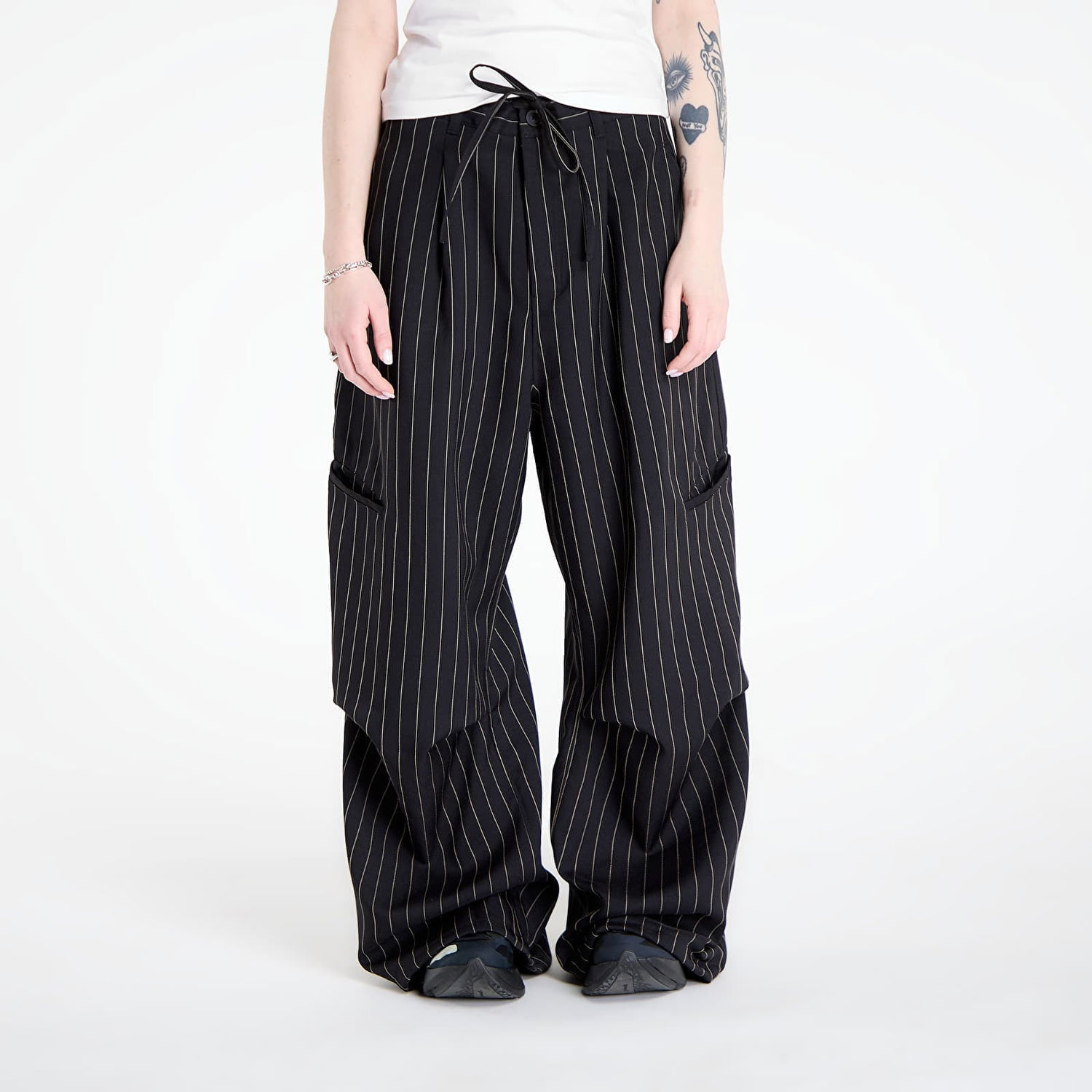 Панталони Y-3 Y-3 Pinstripe Ut Straight Leg Trousers Черно | KG6003, 0