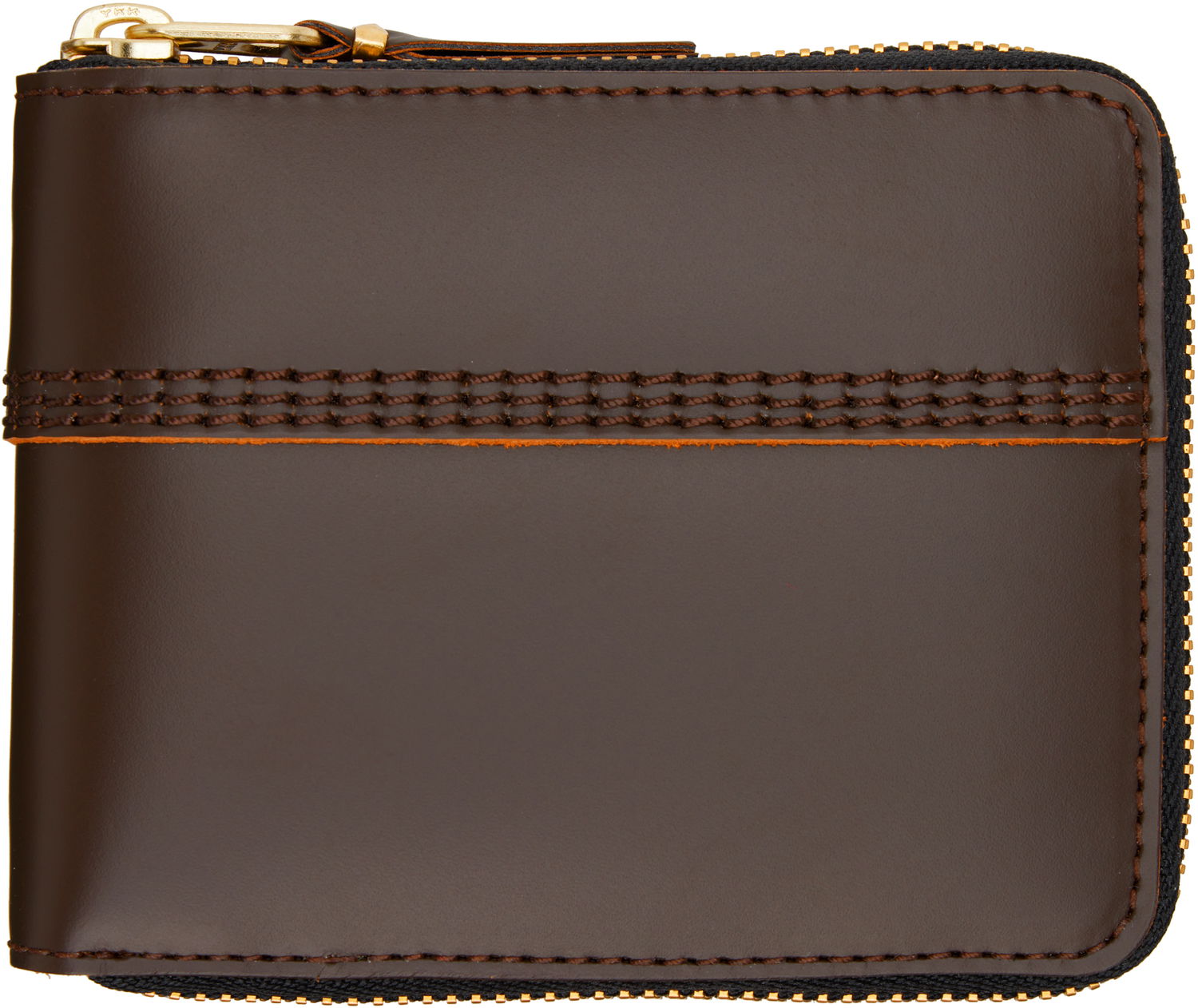 Портфейл Comme des Garçons COMME des GARÇONS Triple Stitch Zip Wallet Кафяво | SA7100TS, 0