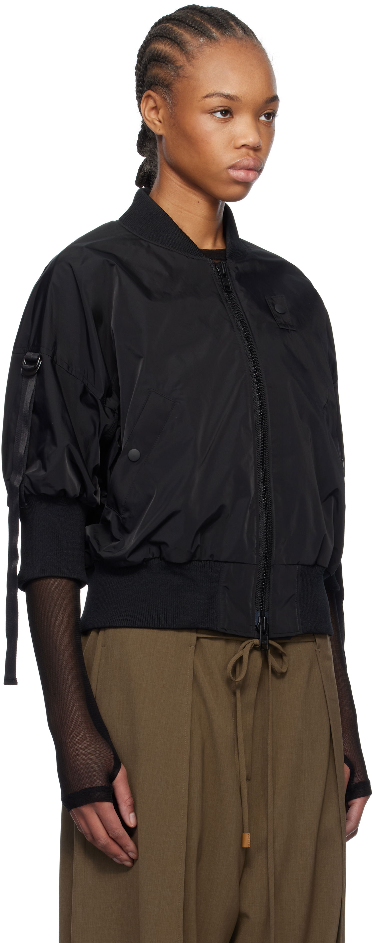 Яке бомбър Yohji Yamamoto Yohji Yamamoto Bomber Jacket Черно | FT-J53-600, 1