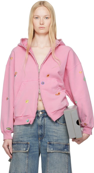 Суитчър Balenciaga Balenciaga Fruity Zip-Up Hoodie Розово | 803264 TRVS5, 0