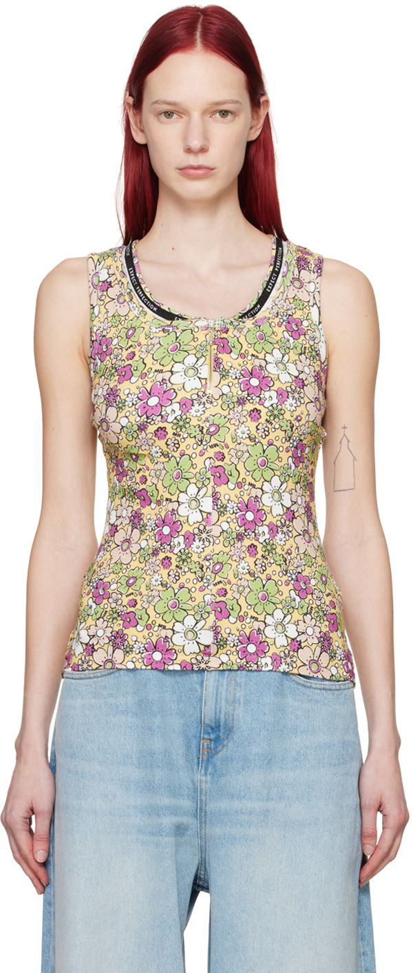 Потник Martine Rose Floral Tank Top Зелено | MRSS24-634B