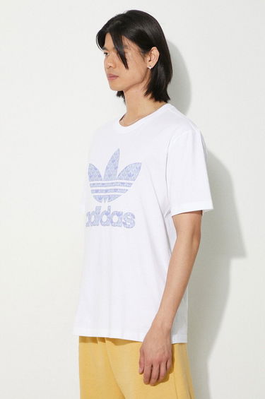 Тениска adidas Originals adidas Originals Monogram Print T-Shirt Бяло | IS0205, 3