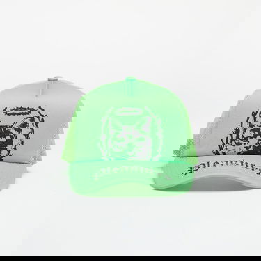 Шапка с козирка Pleasures PLEASURES Housecat Trucker Cap Зелено | P25SU067 NEON, 0