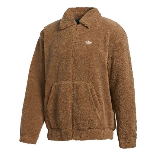 Яке adidas Originals Embroidered Logo Lapel Jacket Кафяво | GD3535