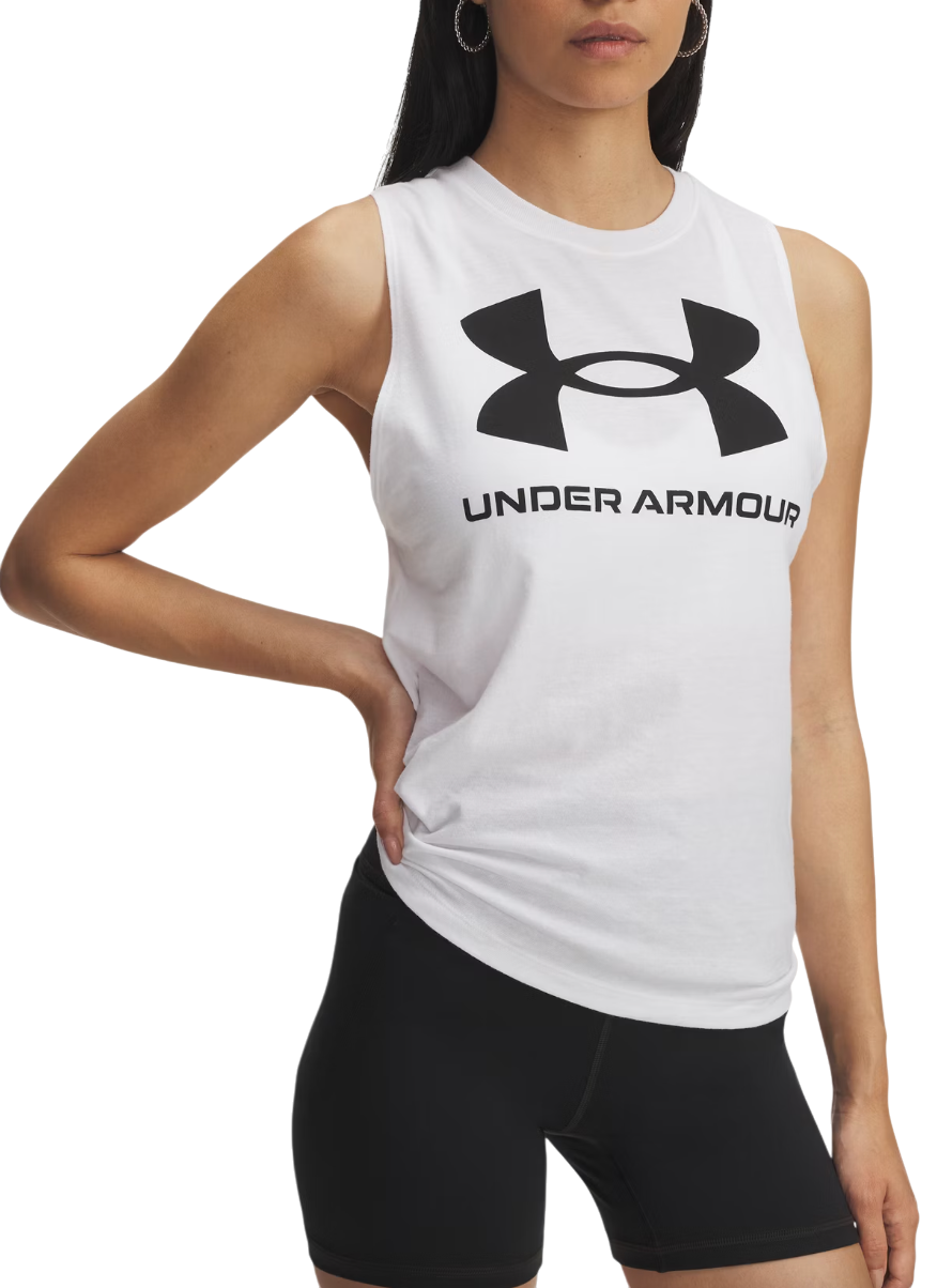 Потник Under Armour Under Armour UA Logo Tank Top Бяло | 1356297-101, 0